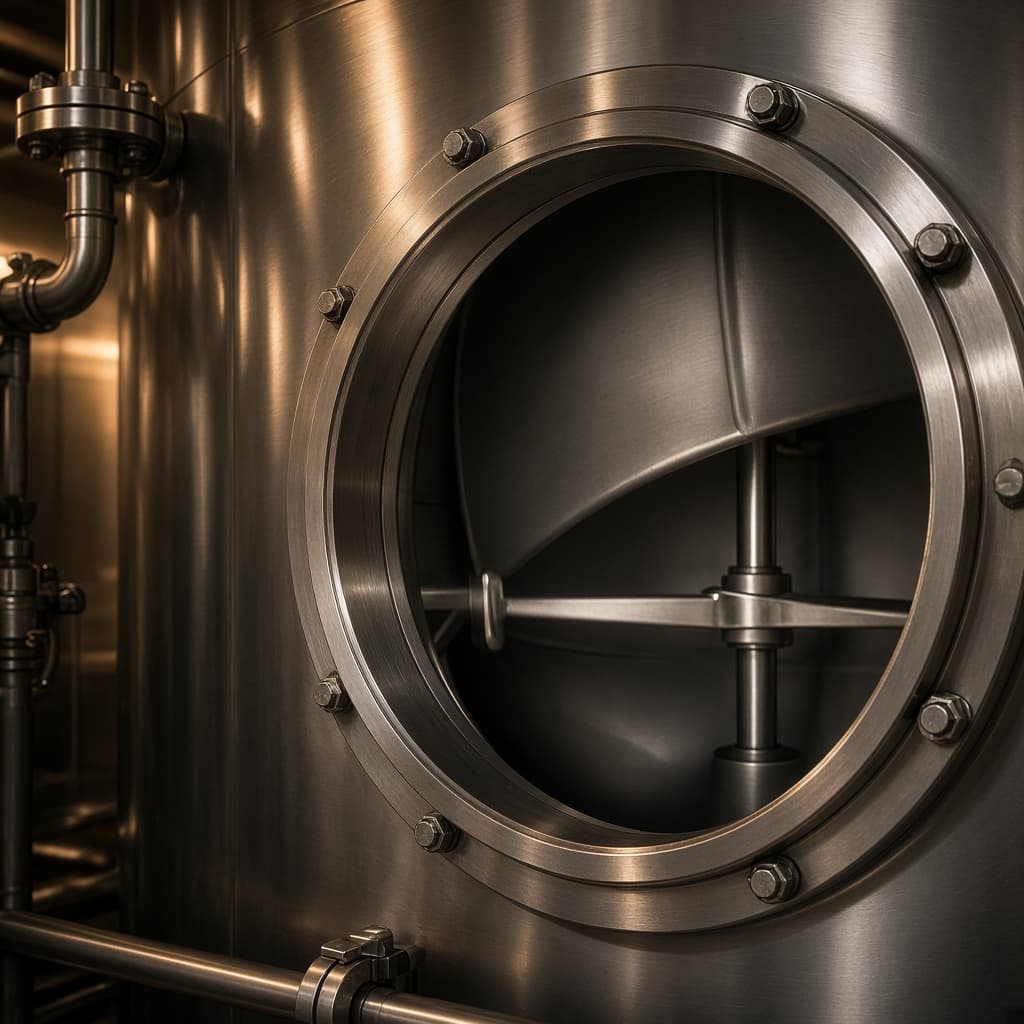 Illustrative mixing vessel — not a verified ADEPT facility photograph